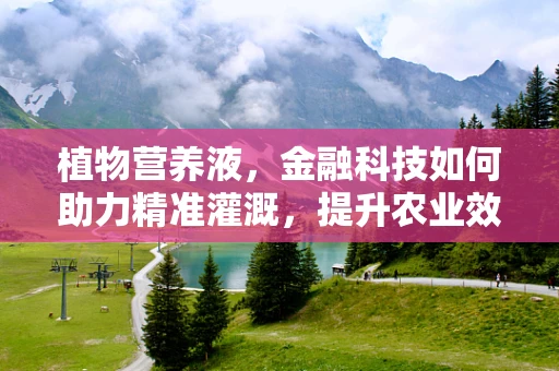 植物营养液，金融科技如何助力精准灌溉，提升农业效率？