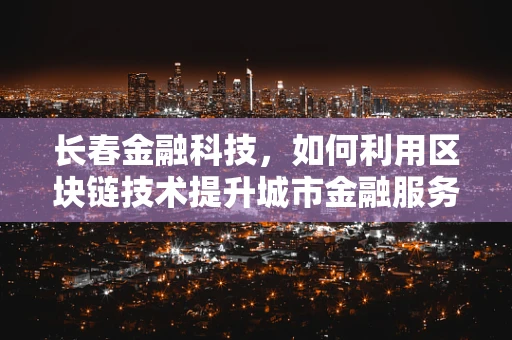 长春金融科技，如何利用区块链技术提升城市金融服务效率？