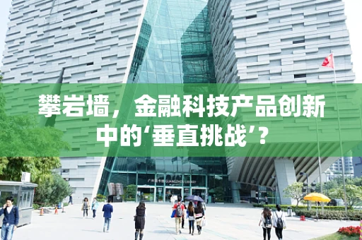 攀岩墙，金融科技产品创新中的‘垂直挑战’？