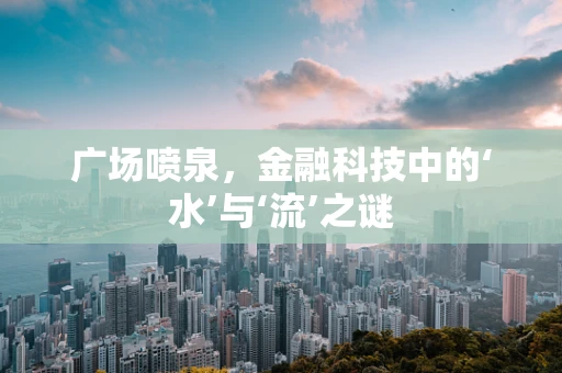 广场喷泉，金融科技中的‘水’与‘流’之谜