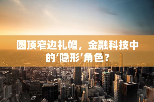 圆顶窄边礼帽，金融科技中的‘隐形’角色？