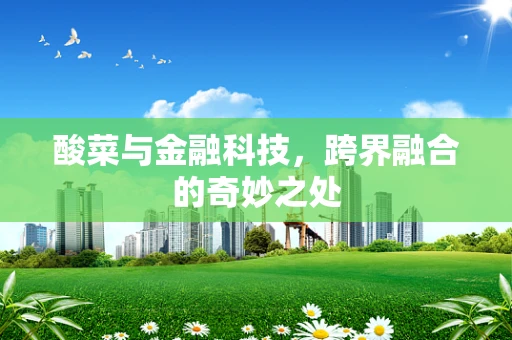 酸菜与金融科技，跨界融合的奇妙之处
