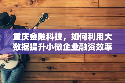 重庆金融科技，如何利用大数据提升小微企业融资效率？