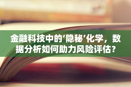 金融科技中的‘隐秘’化学，数据分析如何助力风险评估？