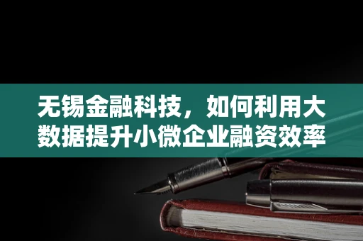无锡金融科技，如何利用大数据提升小微企业融资效率？