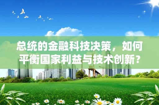总统的金融科技决策，如何平衡国家利益与技术创新？