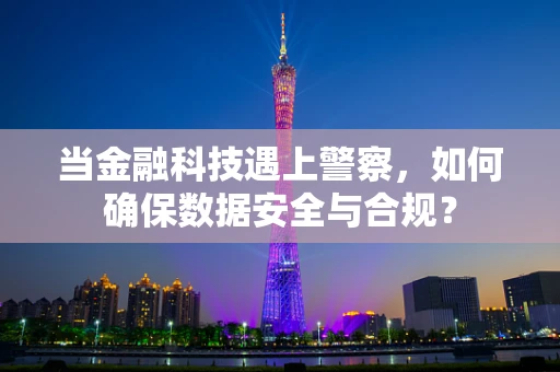 当金融科技遇上警察，如何确保数据安全与合规？
