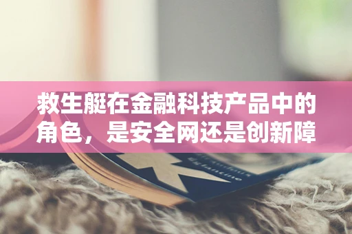 救生艇在金融科技产品中的角色，是安全网还是创新障碍？