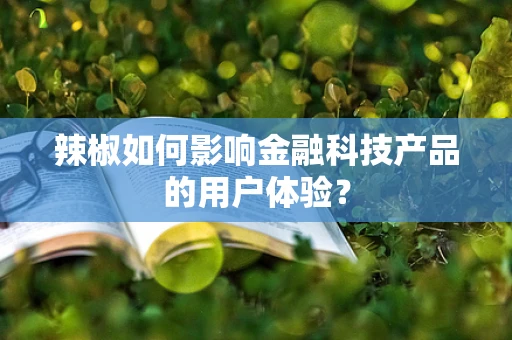 辣椒如何影响金融科技产品的用户体验？