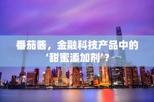 番茄酱，金融科技产品中的‘甜蜜添加剂’？