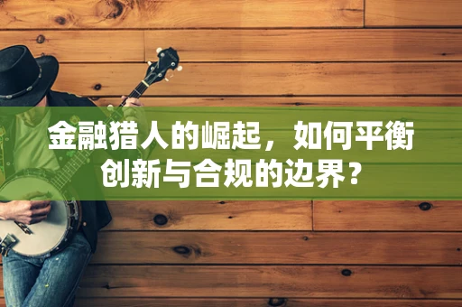金融猎人的崛起，如何平衡创新与合规的边界？