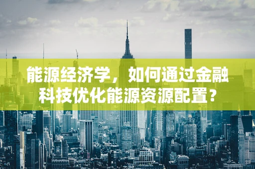 能源经济学，如何通过金融科技优化能源资源配置？