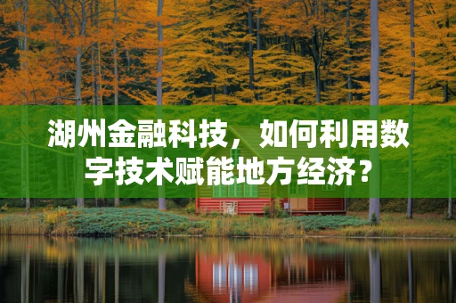 湖州金融科技，如何利用数字技术赋能地方经济？