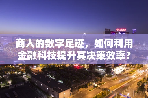 商人的数字足迹，如何利用金融科技提升其决策效率？