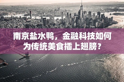 南京盐水鸭，金融科技如何为传统美食插上翅膀？