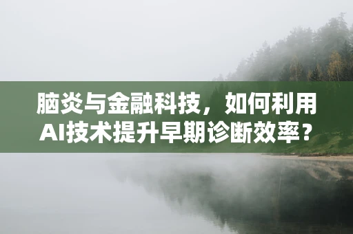 脑炎与金融科技，如何利用AI技术提升早期诊断效率？