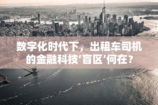 数字化时代下，出租车司机的金融科技‘盲区’何在？