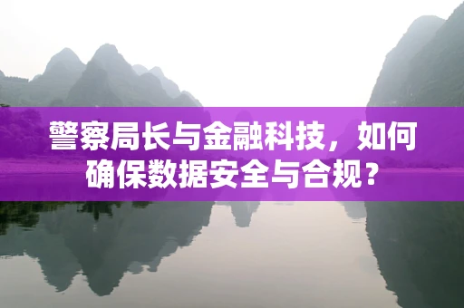警察局长与金融科技，如何确保数据安全与合规？