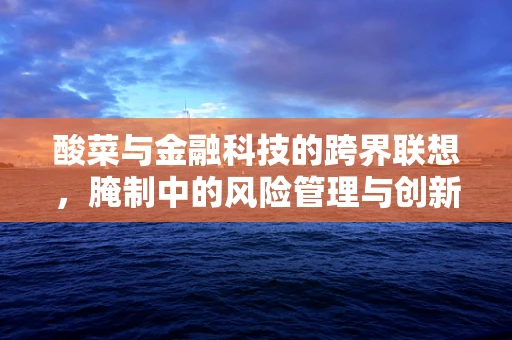 酸菜与金融科技的跨界联想，腌制中的风险管理与创新机遇