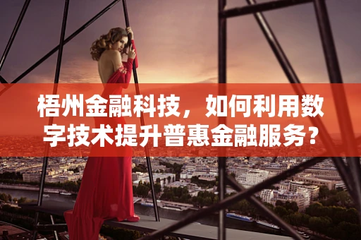 梧州金融科技，如何利用数字技术提升普惠金融服务？