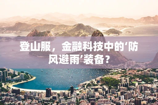 登山服，金融科技中的‘防风避雨’装备？