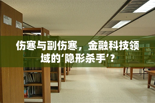 伤寒与副伤寒，金融科技领域的‘隐形杀手’？