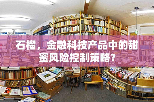 石榴，金融科技产品中的甜蜜风险控制策略？