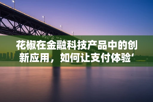 花椒在金融科技产品中的创新应用，如何让支付体验‘麻辣’起来？