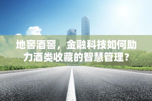 地窖酒窖，金融科技如何助力酒类收藏的智慧管理？