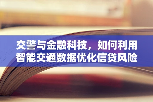 交警与金融科技，如何利用智能交通数据优化信贷风险评估？
