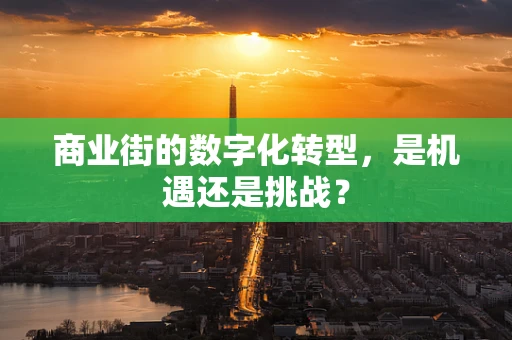 商业街的数字化转型，是机遇还是挑战？