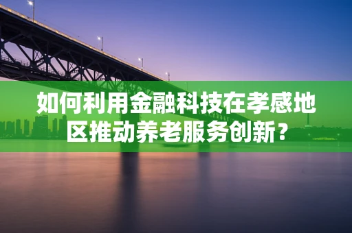 如何利用金融科技在孝感地区推动养老服务创新？