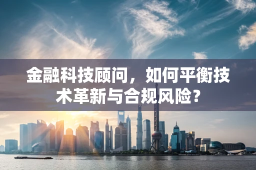 金融科技顾问，如何平衡技术革新与合规风险？