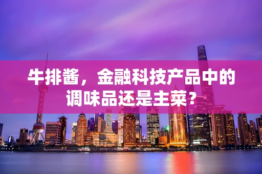 牛排酱，金融科技产品中的调味品还是主菜？