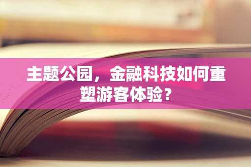 主题公园，金融科技如何重塑游客体验？