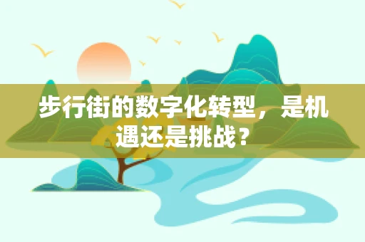 步行街的数字化转型，是机遇还是挑战？
