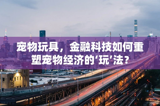 宠物玩具，金融科技如何重塑宠物经济的‘玩’法？