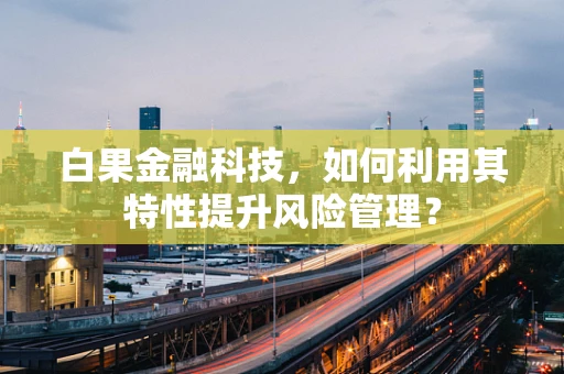 白果金融科技，如何利用其特性提升风险管理？