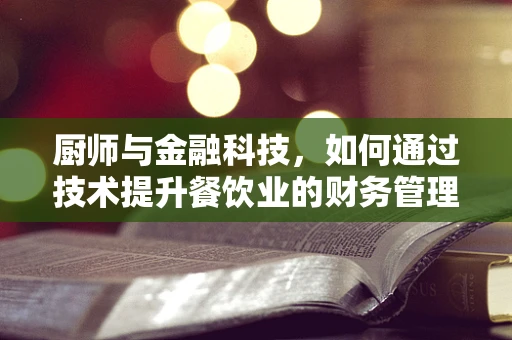 厨师与金融科技，如何通过技术提升餐饮业的财务管理效率？