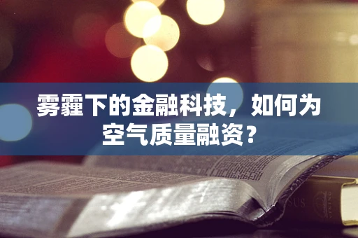 雾霾下的金融科技，如何为空气质量融资？