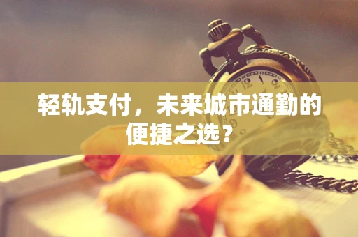 轻轨支付，未来城市通勤的便捷之选？