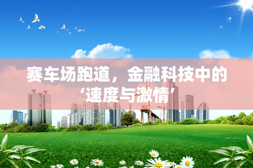 赛车场跑道，金融科技中的‘速度与激情’