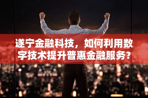 遂宁金融科技，如何利用数字技术提升普惠金融服务？