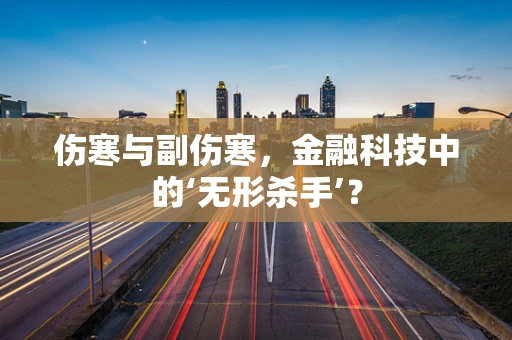 伤寒与副伤寒，金融科技中的‘无形杀手’？