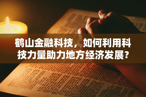 鹤山金融科技，如何利用科技力量助力地方经济发展？