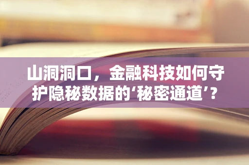 山洞洞口，金融科技如何守护隐秘数据的‘秘密通道’？