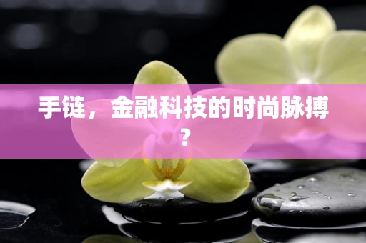 手链，金融科技的时尚脉搏？