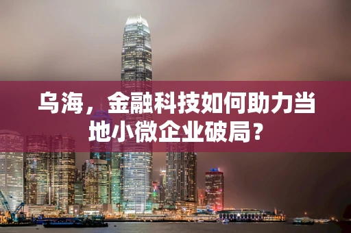 乌海，金融科技如何助力当地小微企业破局？