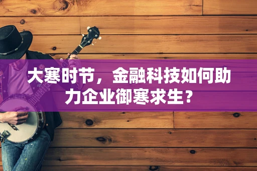 大寒时节，金融科技如何助力企业御寒求生？