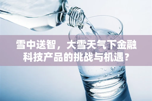 雪中送智，大雪天气下金融科技产品的挑战与机遇？